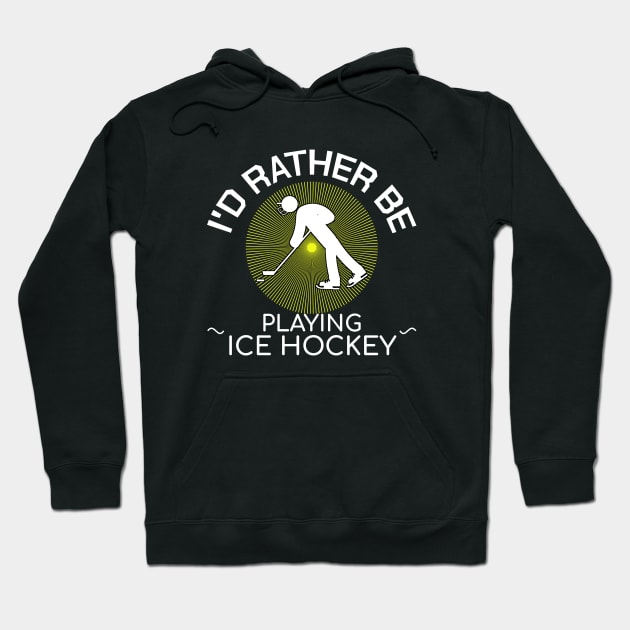 Funny Ice Hockey Quotes Coach Hockey Stick Gift Hoodie by bigD